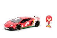 Sonic the Hedgehog DieCast Model Car - Lamborghini Veneno (Knuckles) - thumbnail