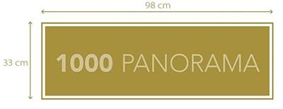 Clementoni legpuzzel panorama peanuts snoopy, 1000st.