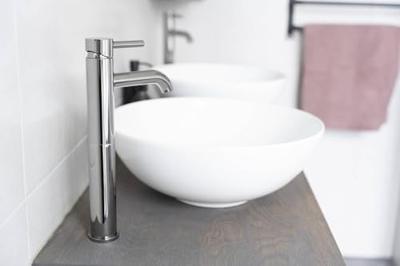 Saqu Eurotrend verhoogde wastafelkraan chroom