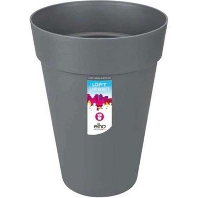 Elho pot loft urban rond hoog D35cm antraciet - thumbnail