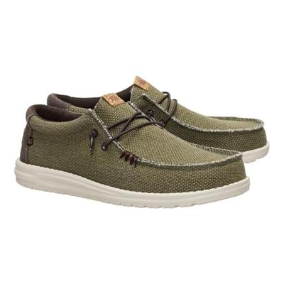Heydude Instappers Walli Braided Burnt HD40003-3CI Groen-46 maat 46