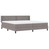 Boxspringbed met matras met matras Taupe 200 x 200 cm - thumbnail