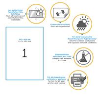 Herma 9544 Folie-etiketten 297 x 420 mm Folie, mat Wit 40 stuk(s) Extra sterk hechtend Laser (zwart/wit), Laser (kleur), Kopiëren (zwart/wit), Kopiëren (kleur) - thumbnail