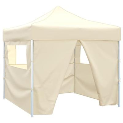 Vouwtent met 4 zijwanden 3x3 m creme Vouwtent met 4 zijwanden 3x3 m creme