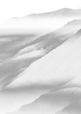 Noordwand Komar Raw Fotobehang White Noise Mountain - R2-010