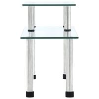 VidaXL Keukenschap 45x16x26 cm gehard glas transparent - thumbnail