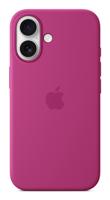 Apple Silicone MagSafe Hoesje iPhone 16 Fuchsia - thumbnail