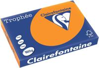 Clairefontaine Trophée Intens, gekleurd papier, A3, 160 g, 250 vel, feloranje - thumbnail