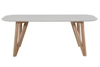 Artistiq Ovale Eettafel 'Ravi' 200 x 90cm, kleur Grijs - thumbnail