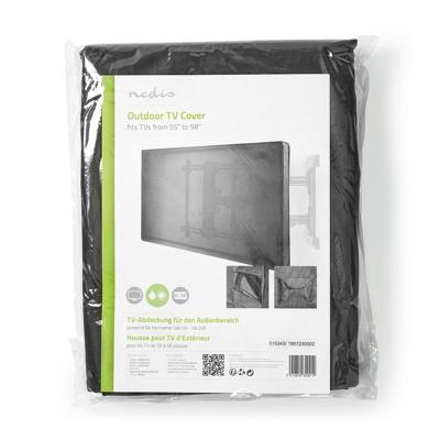 Nedis TV-Beschermhoes voor Buiten | 55-58 " | Zwart | 1 stuks - TVOC5558BK TVOC5558BK