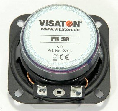 Visaton FR 58 - 8 Ohm 2.3 inch 5.8 cm Breedband-luidspreker 10 W 8 Ω Visaton FR 58 - 8 Ohm 2.3 inch 5.8 cm Breedband-luidspreker 10 W 8 Ω