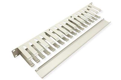 VALUE 19 Frontplaat 1 HE met rangeerkanaal 40 x 80 mm, grijs