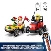 LEGO City 60458 Racewagenpakket: Pizzatruck versus brandweerwagen - thumbnail