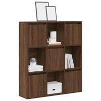 Boekenkast 89x24x101,5 cm bewerkt hout bruin eikenkleurig - thumbnail