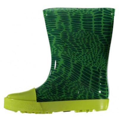 XQ Footwear regenlaarzen halfhoog junior rubber groen maat 23