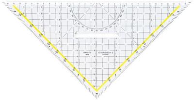 Geodriehoek aristo 1648/2 met greep 325mm | 10 stuks