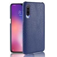 Shockproof Crocodile Texture PC + PU Case for Xiaomi Mi 9 (Blue) - thumbnail