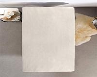 Dreamhouse Dubbel Jersey 220 gr. Hoeslaken Creme 80/100 x 220 cm - thumbnail