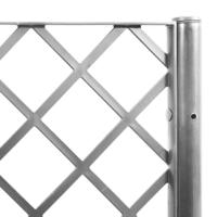 Plantenbak met latwerk 160x120x140 cm polypropeen lichtgrijs - thumbnail