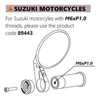 DAYTONA adapter stuureinde "d-mirror". handlebar adapter suz day sw m6x1 - thumbnail