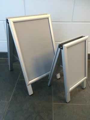 Stoepbord 21x30 cm Alu- verstek - A4