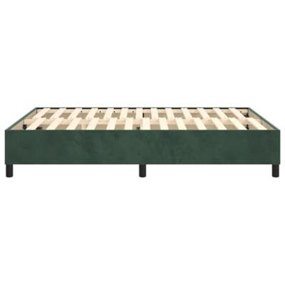 Boxspringframe fluweel donkergroen 140x190 cm