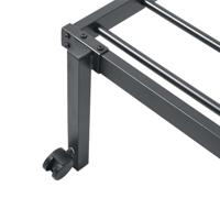 Bedframe zonder matras opvouwbaar 107x203 cm staal zwart - thumbnail