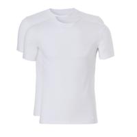 Ten Cate Men Stretch T-Shirt Round Neck White Two Pack (32326) - thumbnail