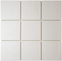Mozaiek London Vierkant Super Wit 9,5 x 9,5 - thumbnail