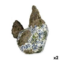 Decoratief tuinfiguur Kip Polyresin 22,5 x 39 x 34 cm (2 Stuks) - thumbnail
