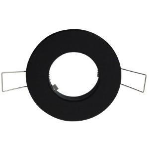 Klemko Inbouwplaat voor Verona 1v rond ZWART - LED0957