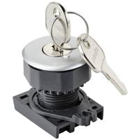 TRU COMPONENTS TC-10343996 S3KF-2FS Frontelement voor sleutelschakelaar Sleutel Zilver 1 x 90 ° 1 stuk(s) - thumbnail