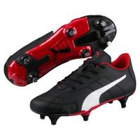 Puma voetbalschoenen Classico SG junior zwart/wit/rood - thumbnail