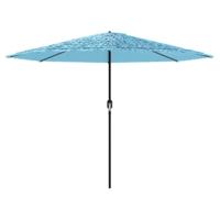 Parasol met stalen paal 388x388x248 cm blauw - thumbnail