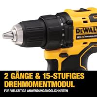 DeWALT DCD708D2T-QW schroefboormachine & slagmoersleutel Zwart, Geel 1650 RPM - thumbnail