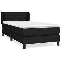 Boxspring met matras stof zwart 100x200 cm - thumbnail