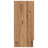 Dressoir 120x30,5x70 cm bewerkt hout artisanaal eikenkleurig - thumbnail