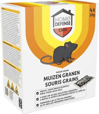 Home Defense Muizenlokdoos Granen &apos;Magik Grain&apos; 4st.