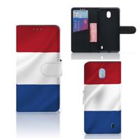 Nokia 1 Plus | Bookstyle Case | Nederlandse Vlag - thumbnail