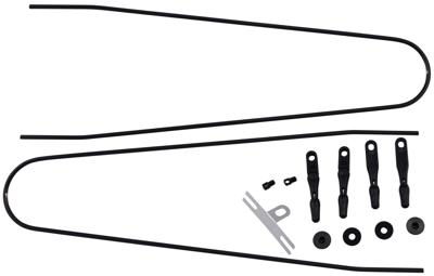 CONTEC spatbordstangen bevestigingsset "splash protect dlx" ct strut set f. splash prot. dlx 48/55mm black