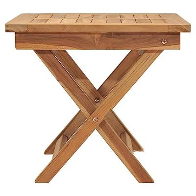 Ligbed met tafel massief teakhout - thumbnail
