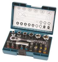 Makita B-54081 B-54081 Dopsleutelset 1/4 21-delig - thumbnail