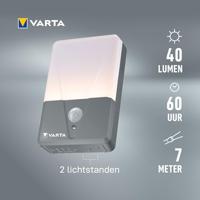Varta 16634101421 Motion Sensor Outdoor Light Campinglamp LED 40 lm werkt op batterijen 60 g Grijs - thumbnail