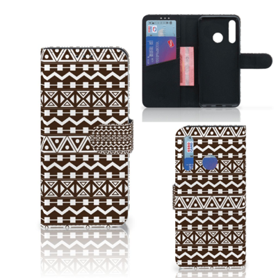 Huawei P Smart Plus (2019) Telefoon Hoesje Aztec Brown Huawei P Smart Plus (2019) Telefoon Hoesje Aztec Brown