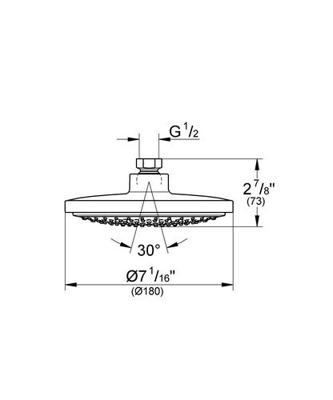 GROHE Euphoria Cosmopolitan 180 Hoofddouche - 18cm - 1 straalsoort - chroom 27492000 - thumbnail