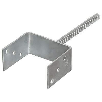 VidaXL Grondankers 6 st 12x6x30 cm gegalvaniseerd staal zilverkleurig