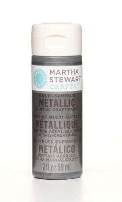 Martha Stewart • verf 59ml metallic brushed pewter