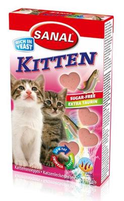Sanal kittensnoepjes met gist 40 tabletten, 30g