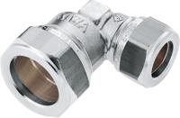 Bonfix knelkoppeling - Verloopknie - 28mm x 22mm - Vertint Messing - thumbnail