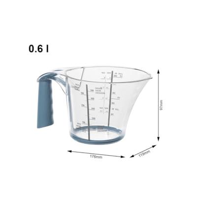 Rotho Loft Maatbeker 0.6L Horizon Blauw/Transparant Rotho Loft Maatbeker 0.6L Horizon Blauw/Transparant
